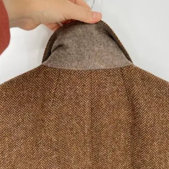 New! J.Crew Bristol Blazer in Hazelnut English Wool Herringbone Size 2 - Picture 7 of 9